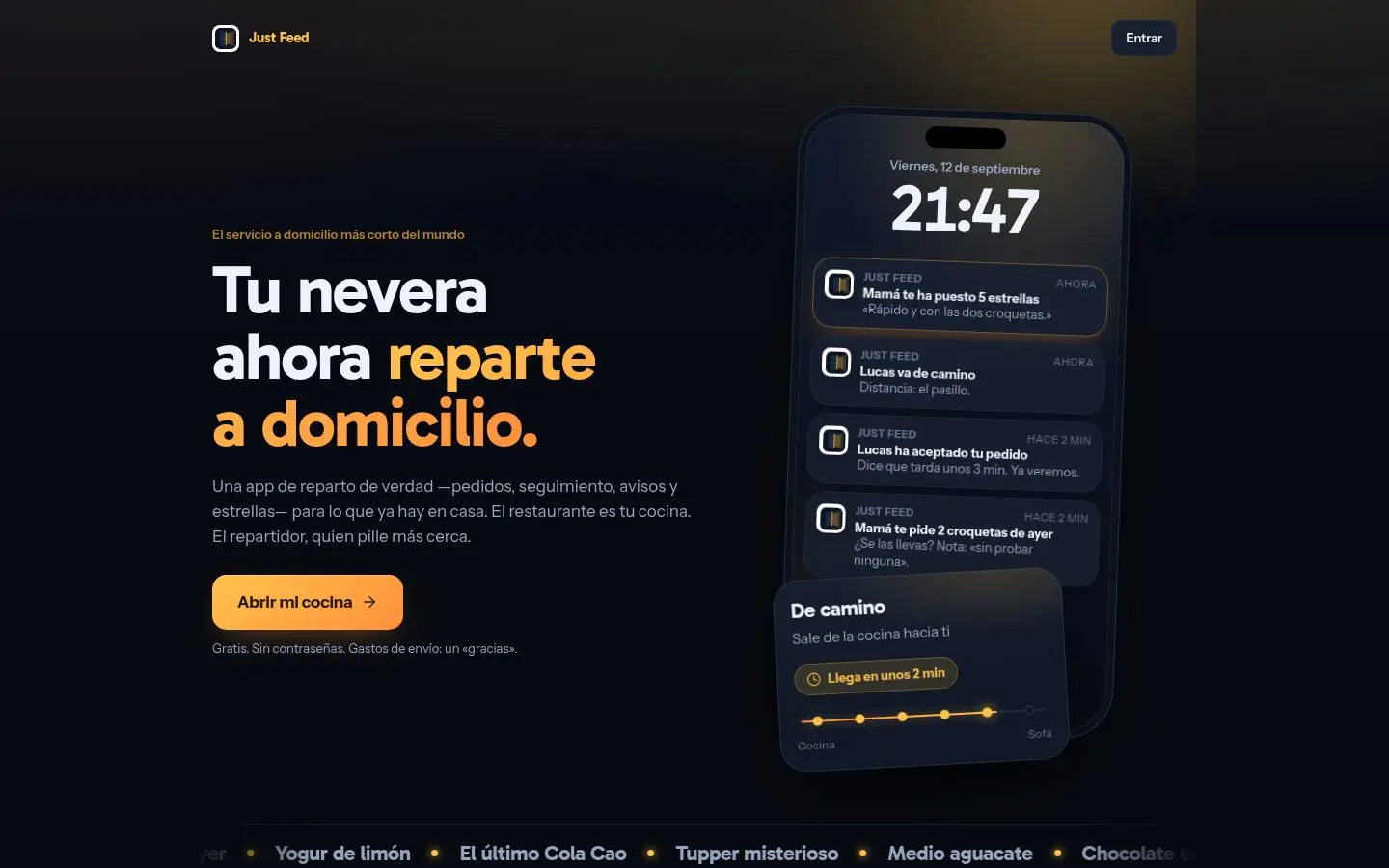 Captura de Just Feed